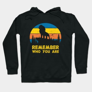 Remember Who You Are Lion Retro Hoodie